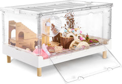 Cage PIDINUK à doubles portes pour petits animaux, accès facilité