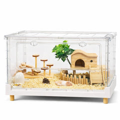 Cage PIDINUK pour hamster avec porte frontale pour un accès rapide