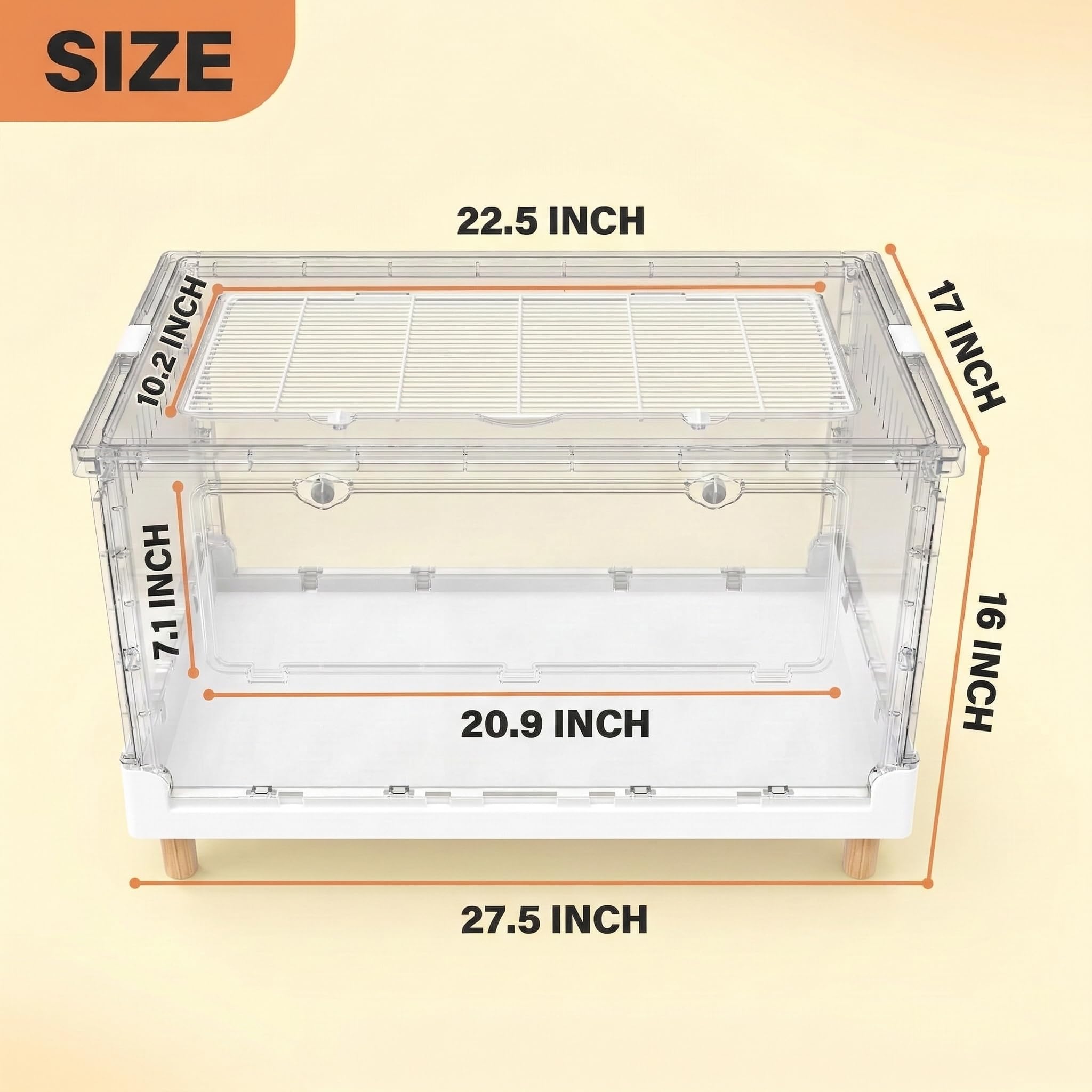 Cage PIDINUK pliable facilitant le rangement après utilisation
