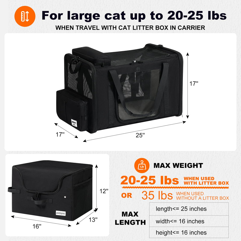 Pidipiti carrier-chat extendable, extension généreuse pour plus d’espace en voyage