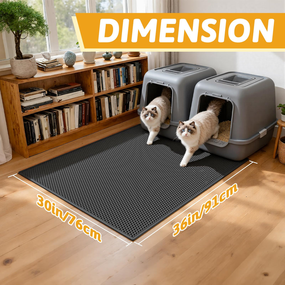 Pieviev Tapis litière imperméable, protège vos sols des éclaboussures.
