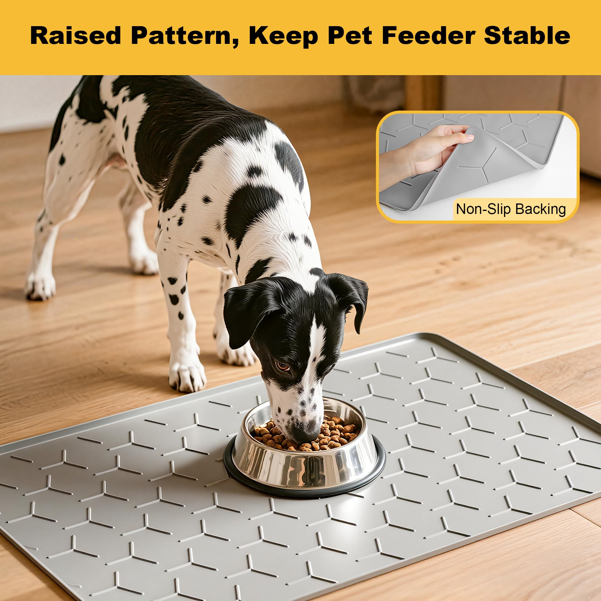 Pieviev tapis-gris-clair-design discret pour cuisine.