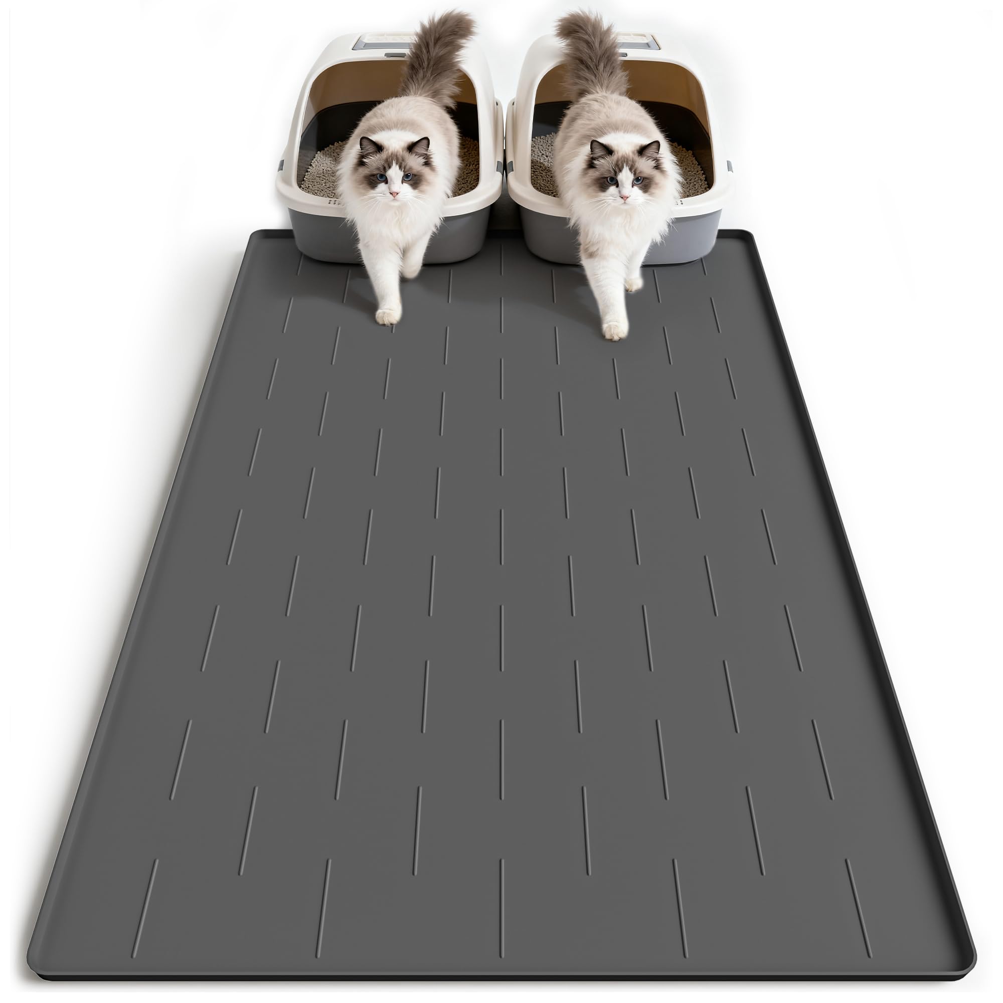 Tapis Pieviev extralarge 40x28 capte les grains pres des pattes.