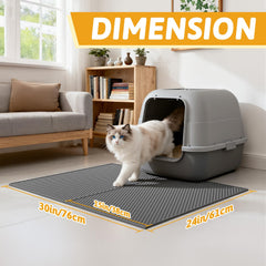 Pieviev tapis litière EVA doux; double couche et nettoyage facile.