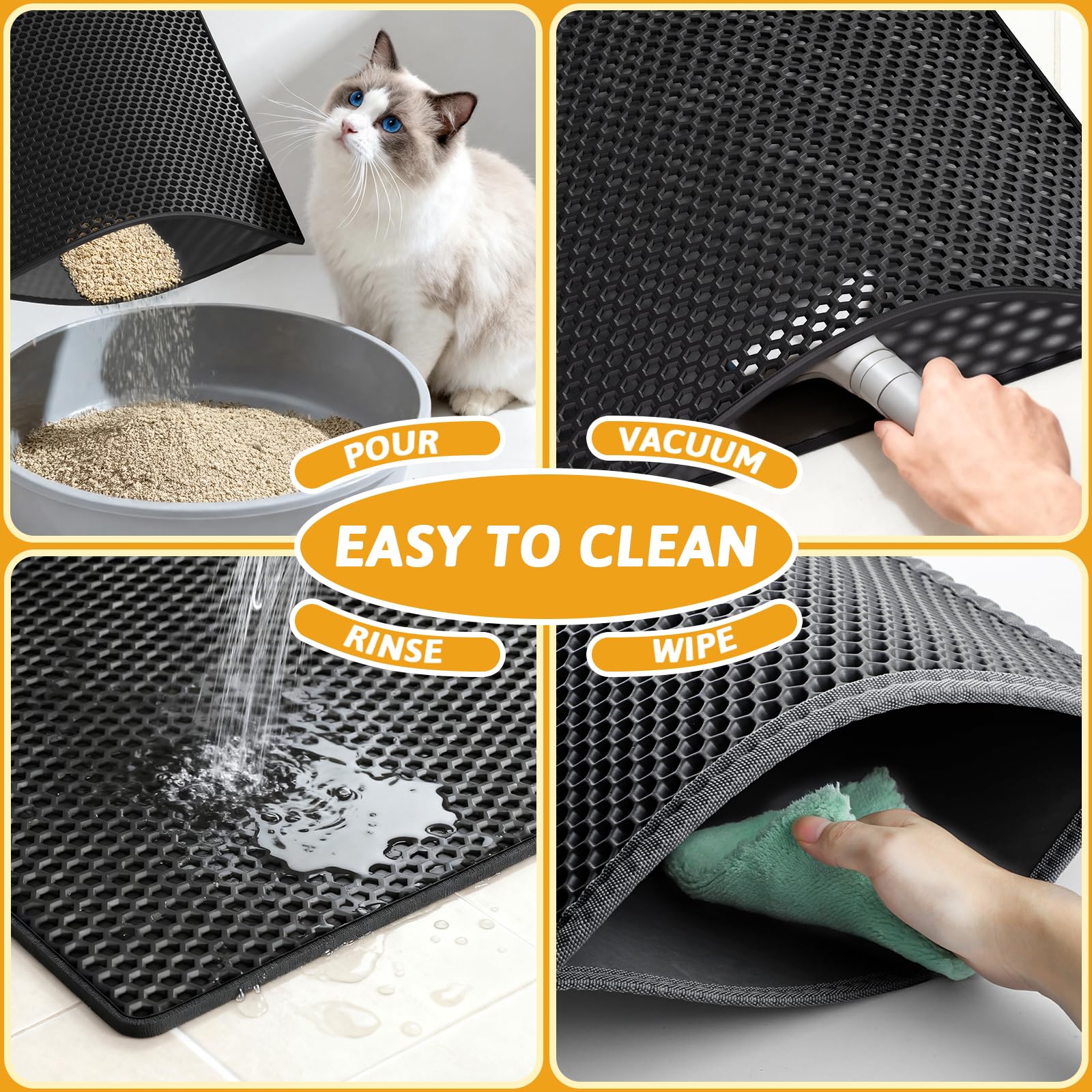 Pieviev tapis-litiere impermeable: protège sols des fuites