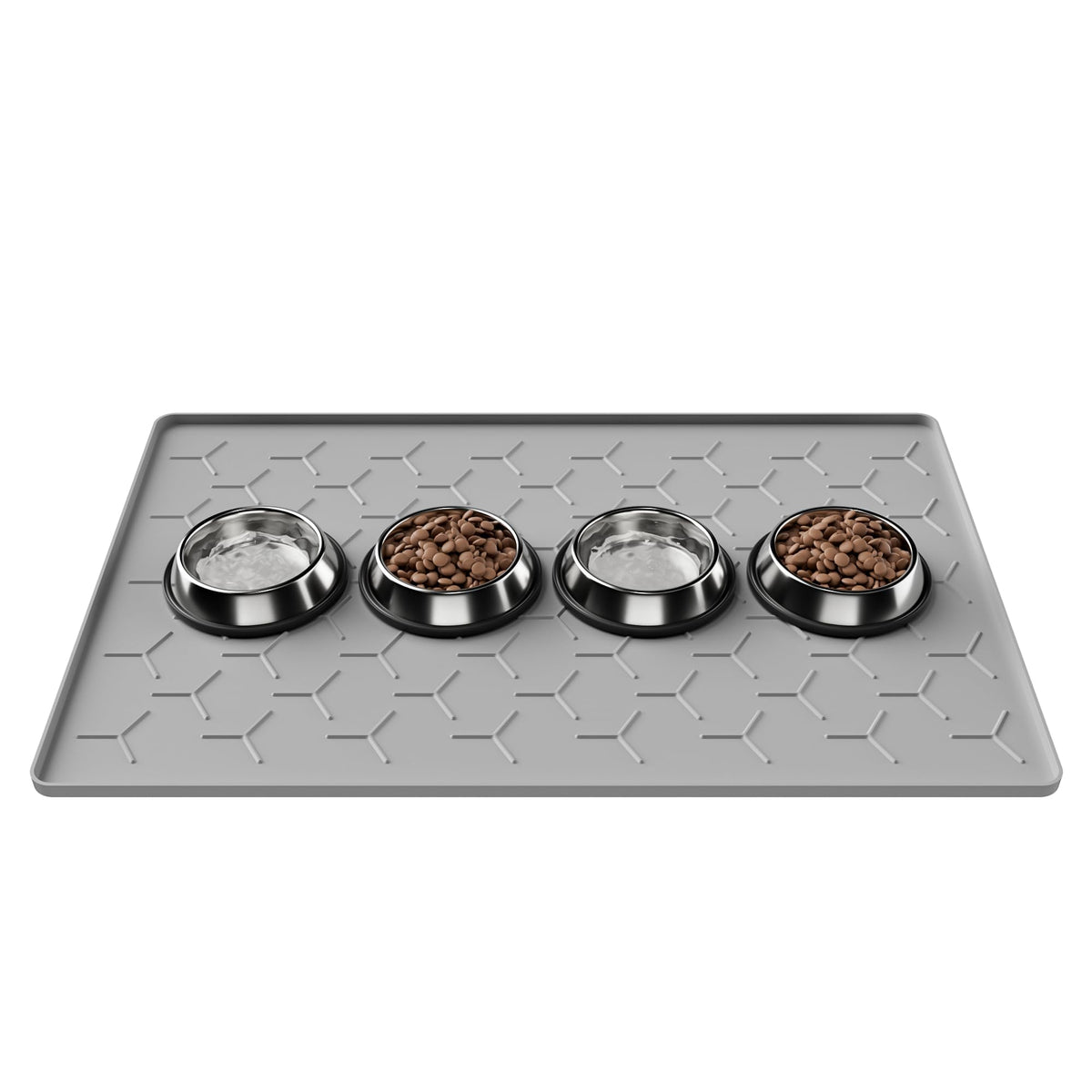 Pieviev tapis-nourriture-chien-chat-bord-eleve protège les sols des éclaboussures.