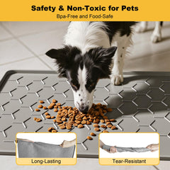 Pieviev tapis-nourriture-sans-bpa, silicone sûr pour animaux.