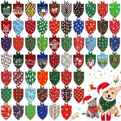 Bandanas Piklodo pour chien et chat avec 60 motifs festifs