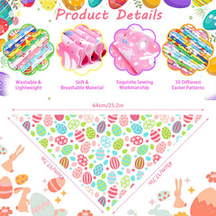 Bandanas Piklodo pour chien, motif lapin, look adorable pour sorties.