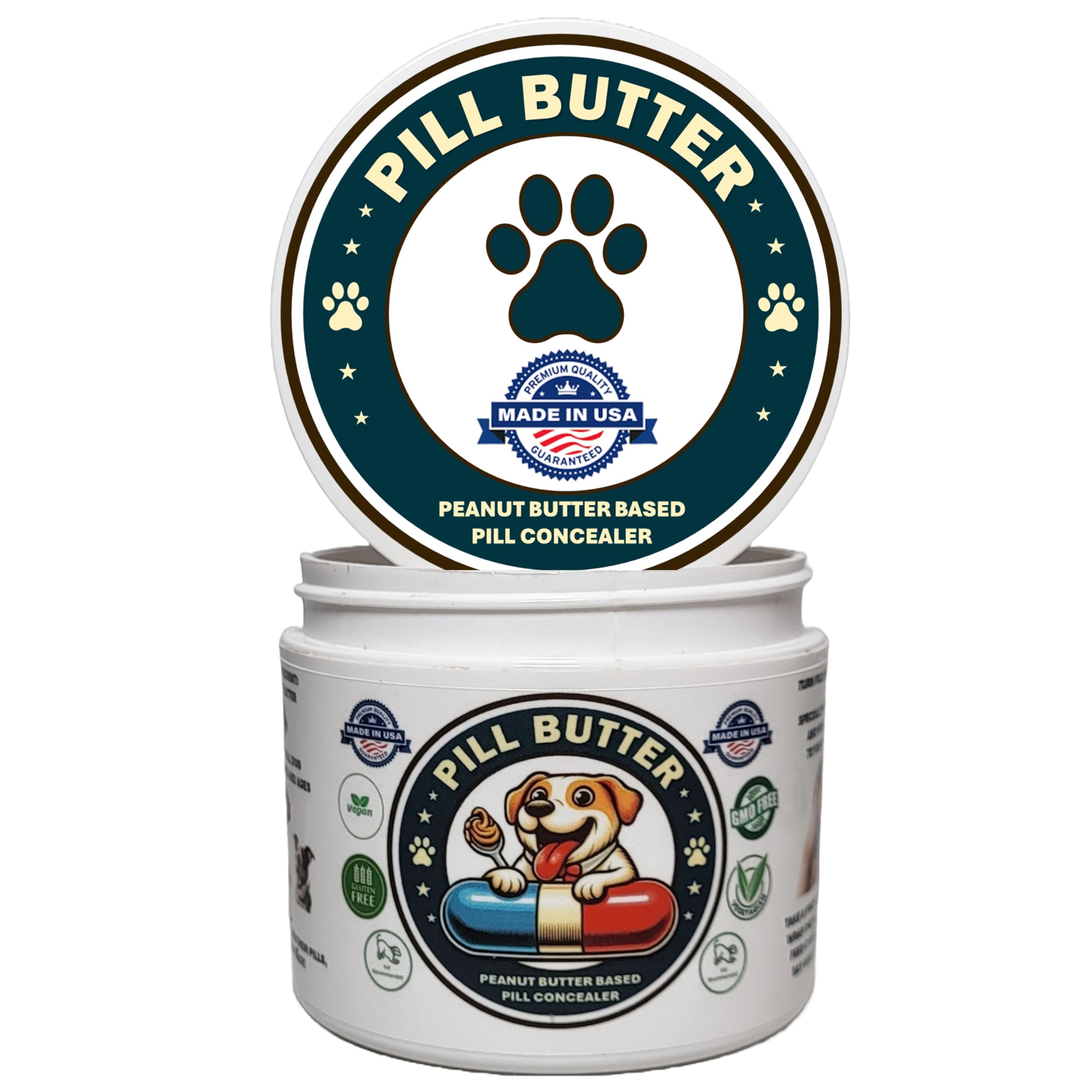 Pill Butter - pâte moulable qui enveloppe les pilules, pratique et savoureuse.