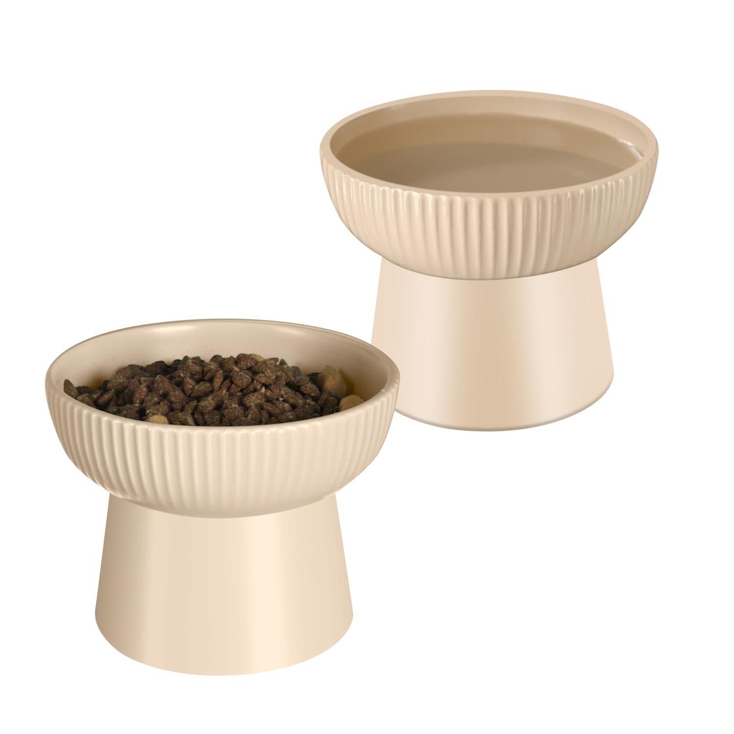 Pin Forest bol chat élevé amande, posture de repas améliorée et digestion facilitée.