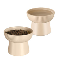 Pin Forest bol chat élevé amande, posture de repas améliorée et digestion facilitée.