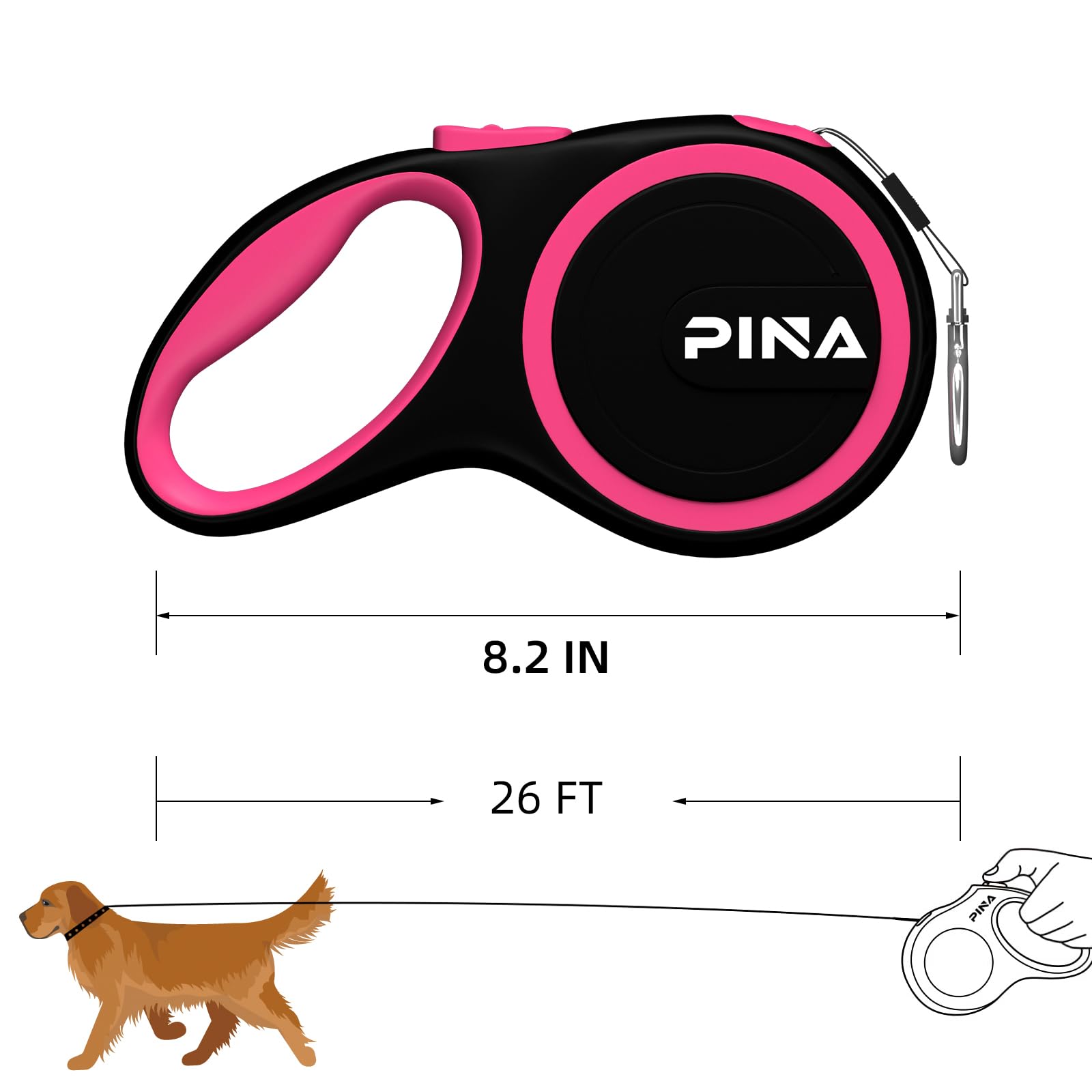 Accessoires inclus: bol d eau pliable avec la laisse PINA