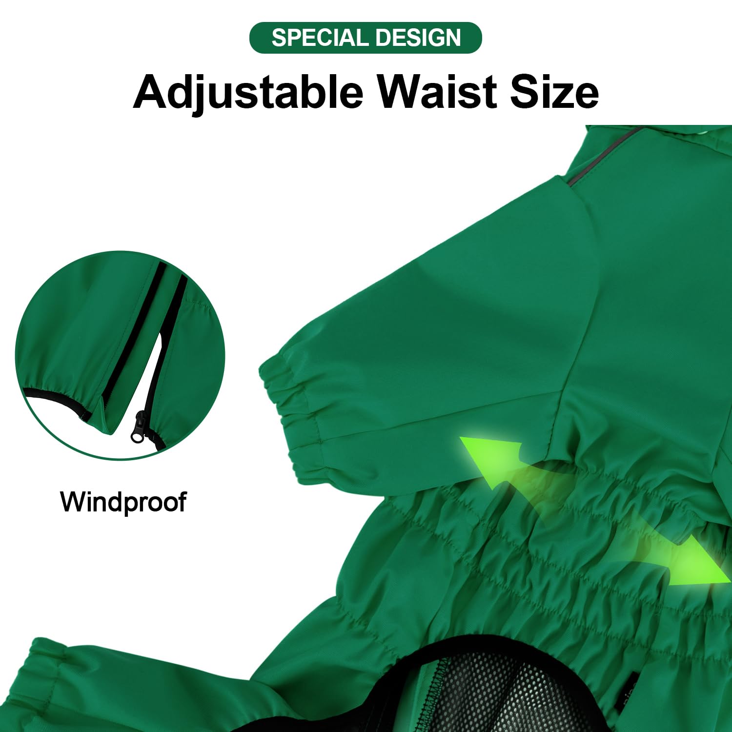 Manteau PINA pour chien avec trou pour la laisse, sécurité lors des promenades
