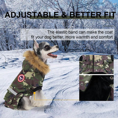 Détail imperméable PINA, tissu résistant à la pluie pour chien.