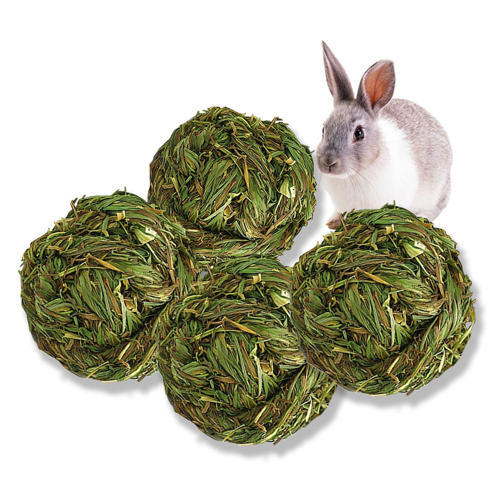 PINVNBY boules de foin-lapin, stimulation naturelle de la mastication.