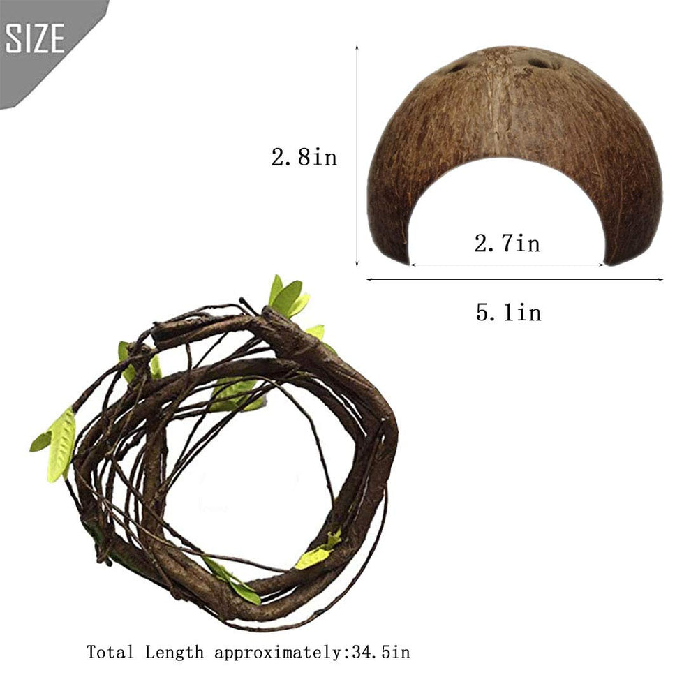 PINVNBY ensemble d'accessoires terrarium, kit complet pour l'habitat reptile