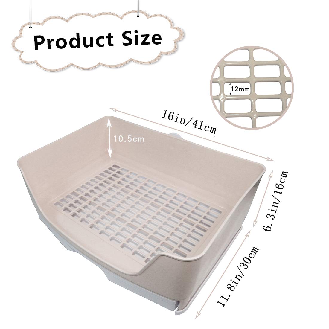 Matériau PP sûr, design stable et durable pour petites animaux PINVNBY.