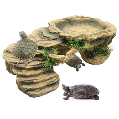 PINVNBY plateforme tortue en résine, repos sûr au soleil.