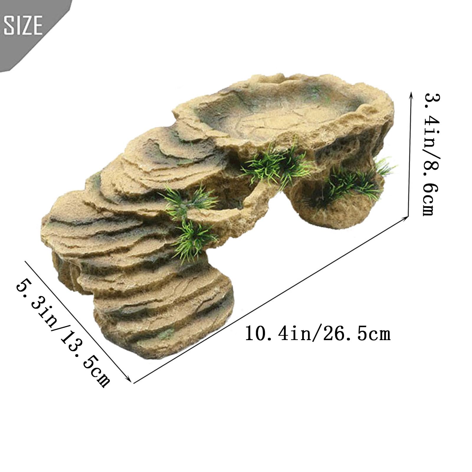 PINVNBY plateforme tortue trapezoidale, montée facilitée et repos confortable.