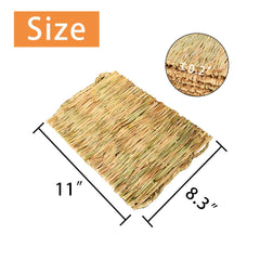 Vue du tapis PINVNBY mesurant 11x8 pouces, parfait pour petites cages.