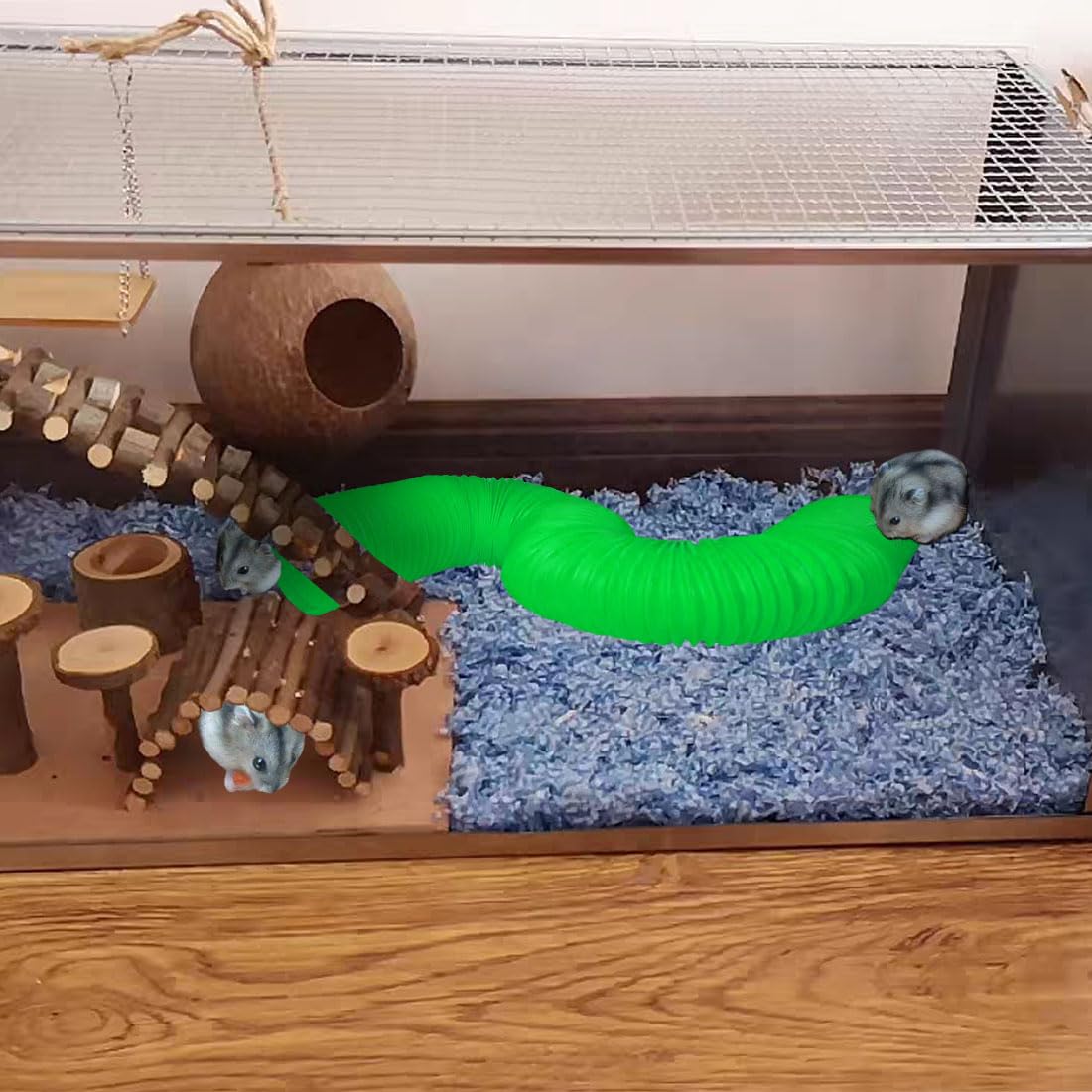 PINVNBY tunnel pour hamsters et gerbilles, favorise exploration et activité.