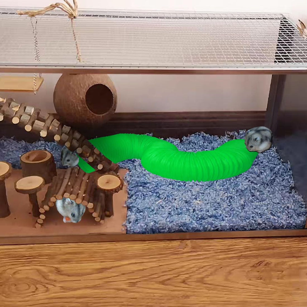 PINVNBY tunnel pour hamsters et gerbilles, favorise exploration et activité.