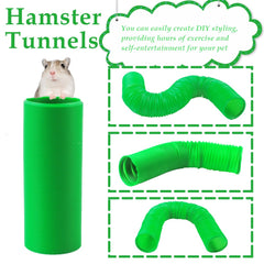 PINVNBY tunnel pliable pour petits animaux, rangement facile après jeu.