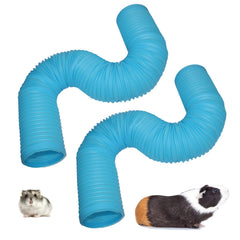 Tunnel PINVNBY pour hamster bleu, ensemble favorisant l’exploration et l’exercice.