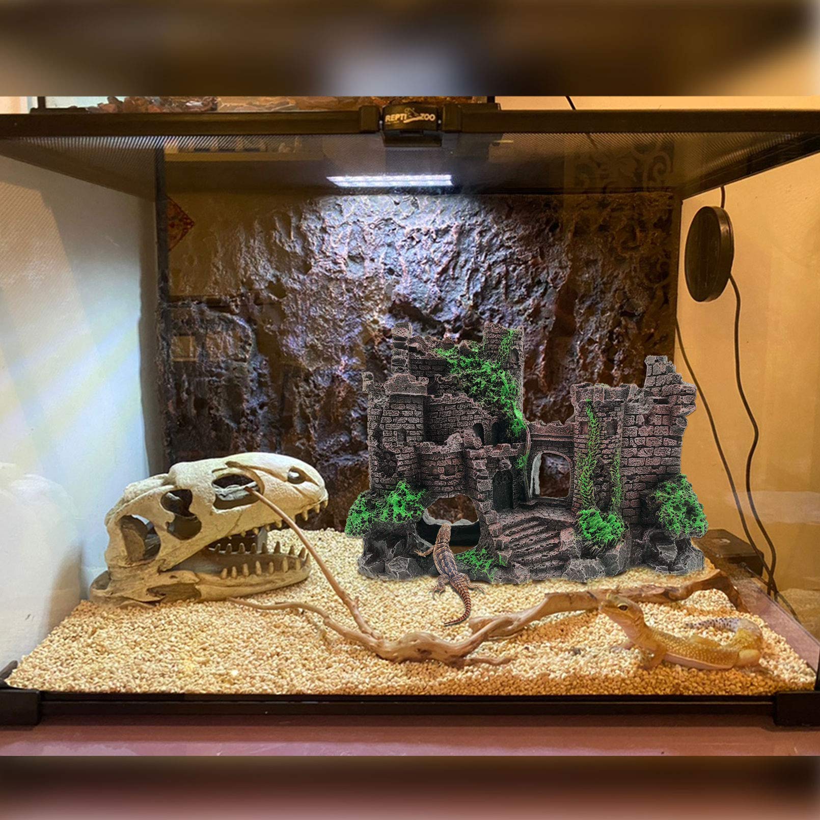 PINVNBY-vigne-artificielle-terrarium, ajoute une verdure réaliste et offre une cachette naturelle.