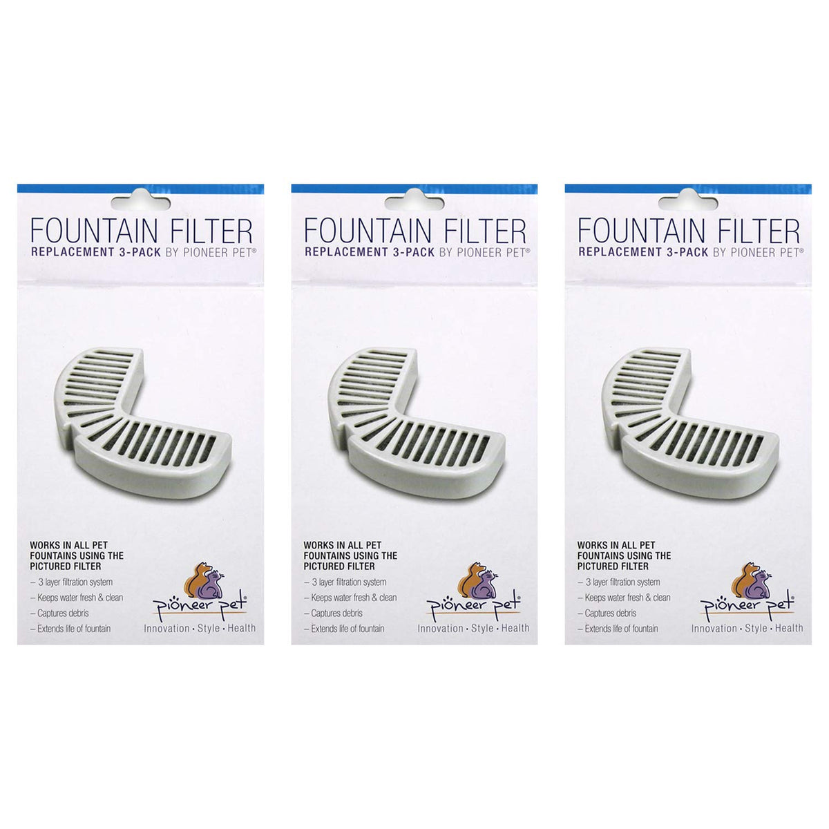 Pioneer Pet: filtres Raindrop, ensemble de remplacement pour eau plus propre et fraîche.