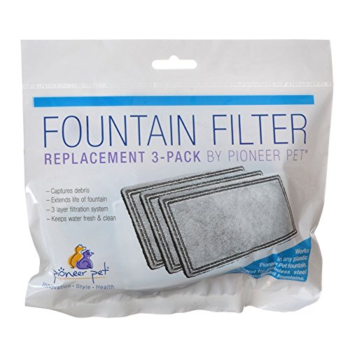 Pioneer Pet filtre triple pour fontaine plastique, capture débris et propreté durable.