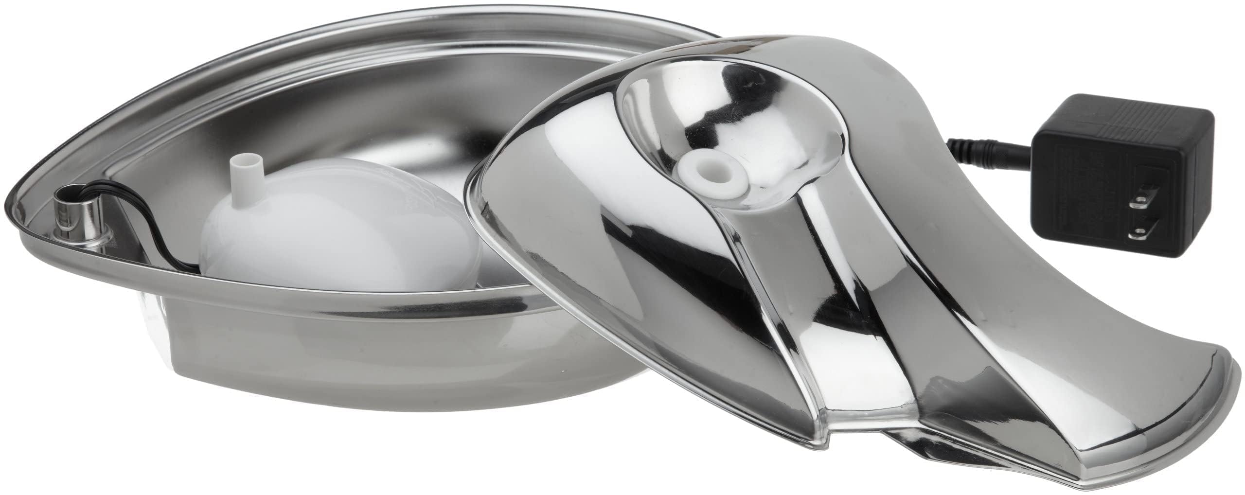 Pioneer Pet fontaine inox corde-détachable facilitant le nettoyage.
