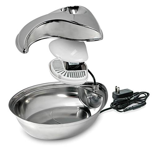 Pioneer Pet fontaine inox pompe silencieuse pour eau calme et continue.