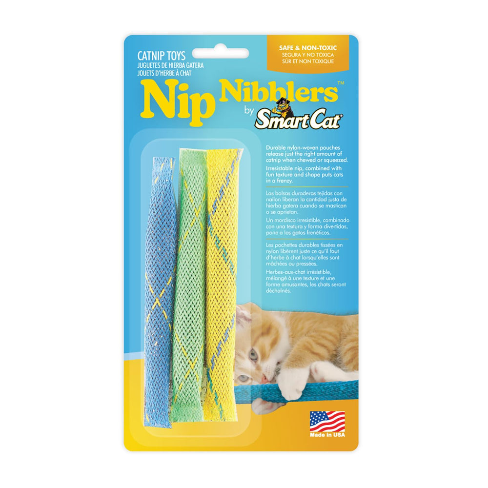 Pioneer Pet Nip Nibblers pack de trois jouets pour stimuler le jeu du chat.