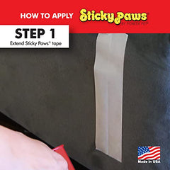 Pioneer Pet Sticky Paws: ruban transparent posé sur le canapé, facile à retirer