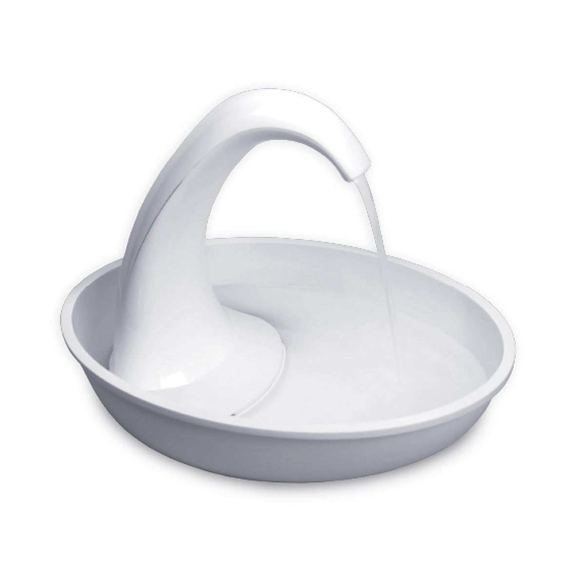Fontaine Pioneer Pet Swan en action pour chats et chiens, capacité 80oz.