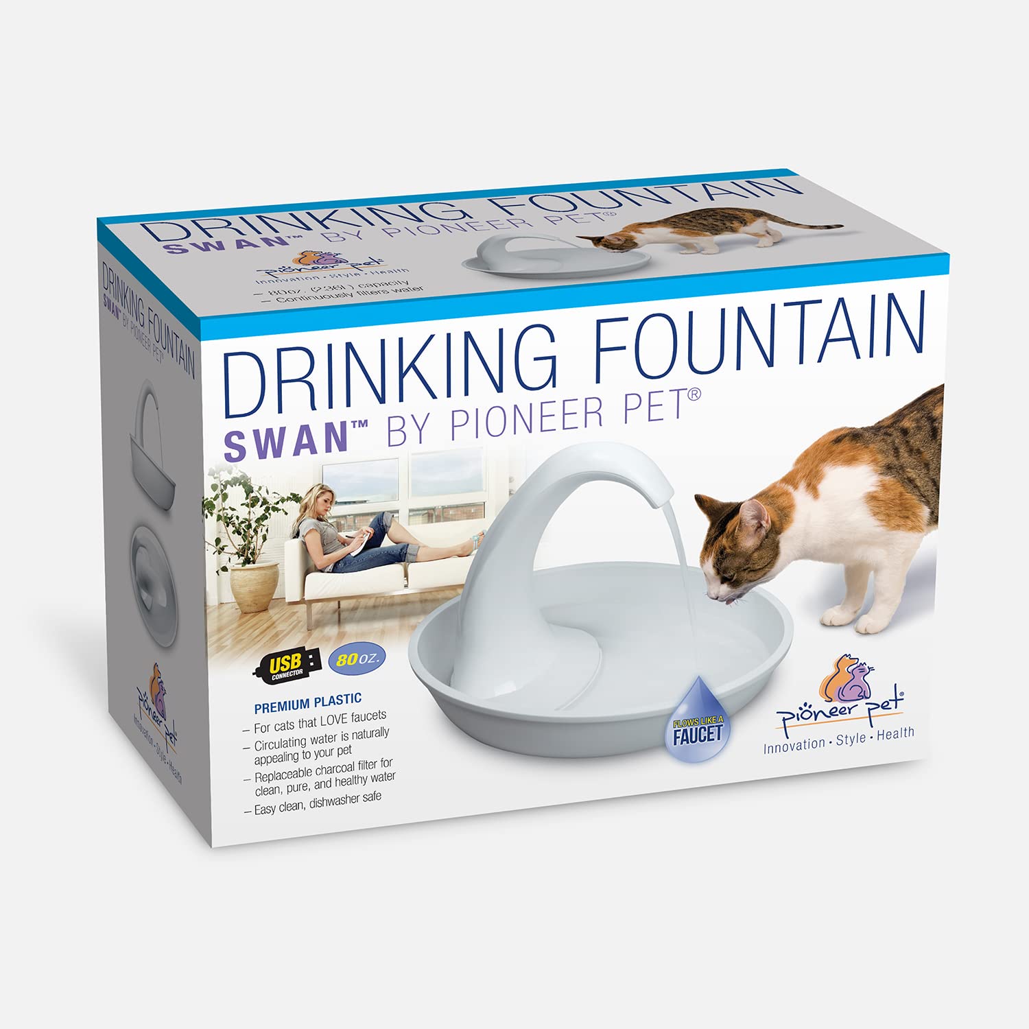 Parfait pour plusieurs animaux à la maison avec le Pioneer Pet Swan.