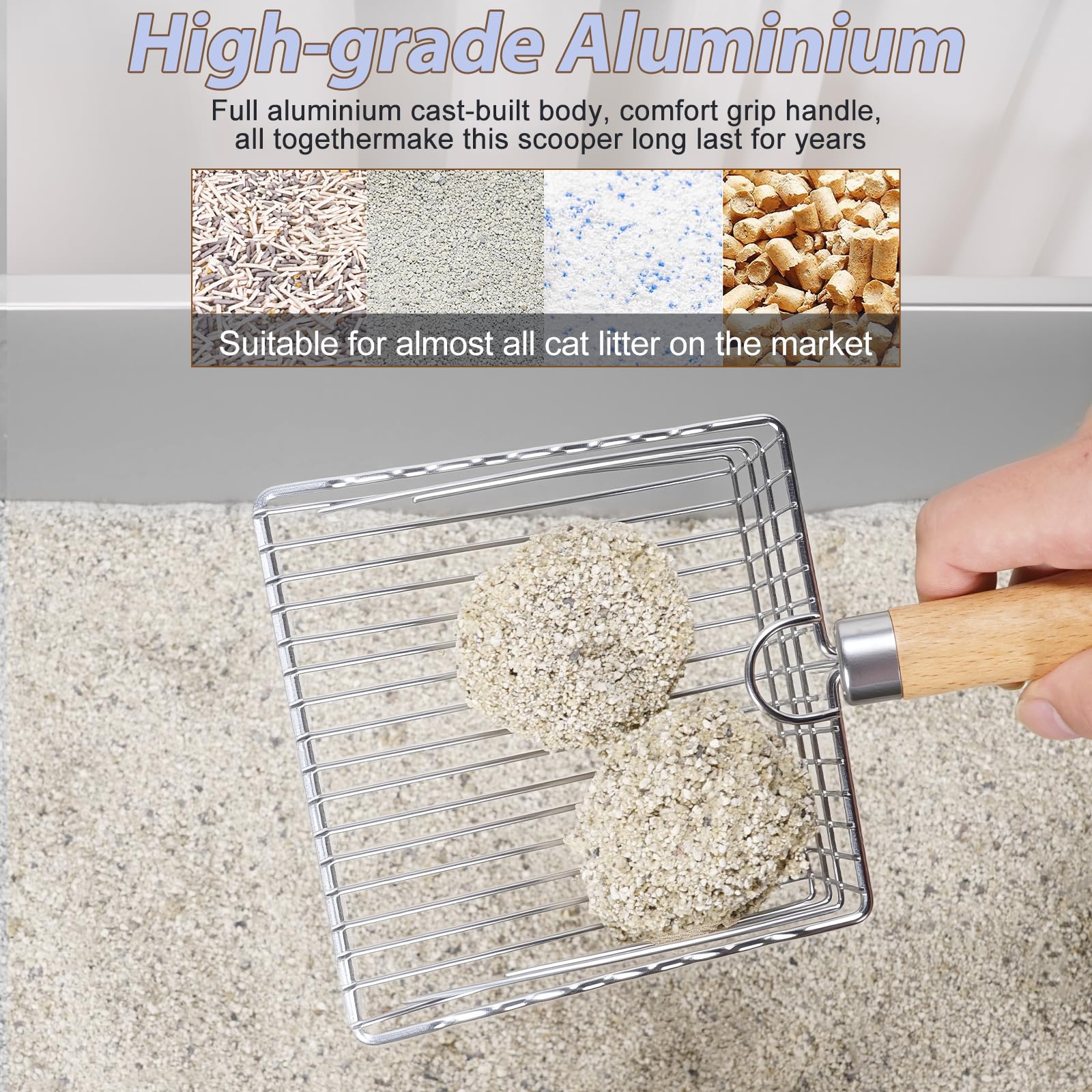 PIPIMOO pelle-litière filtration rapide: élimination efficace.