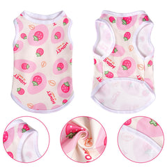 Pistha T-shirt chien rose avec confort quotidien pour petites et moyennes races.