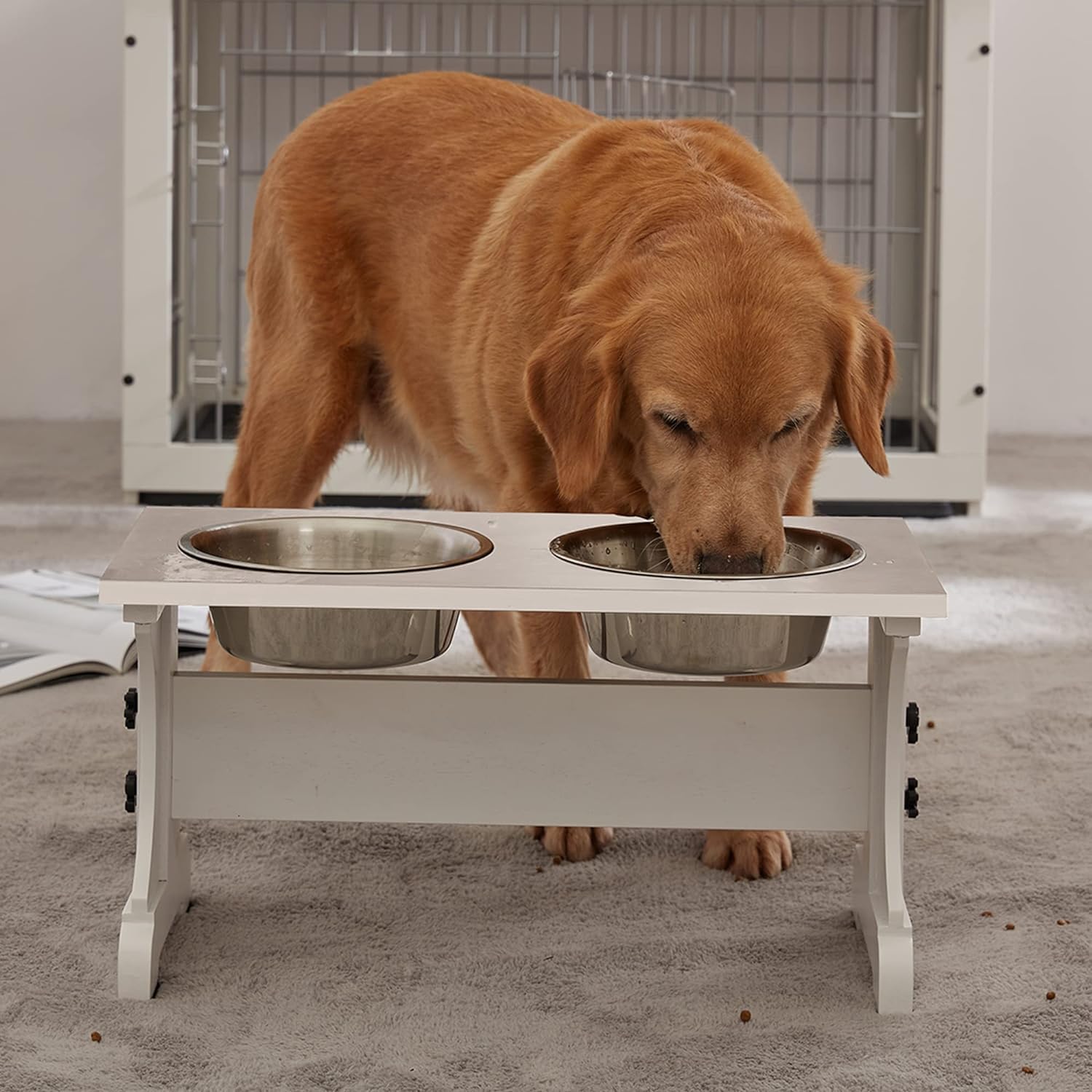 Deux bols alimentaires Piskyet en acier inox lavables.