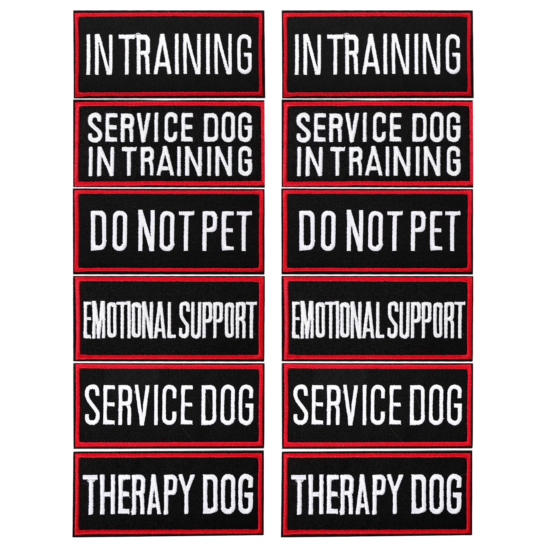 Patch service-chien Pistha pour harnais: signal clair et durable.