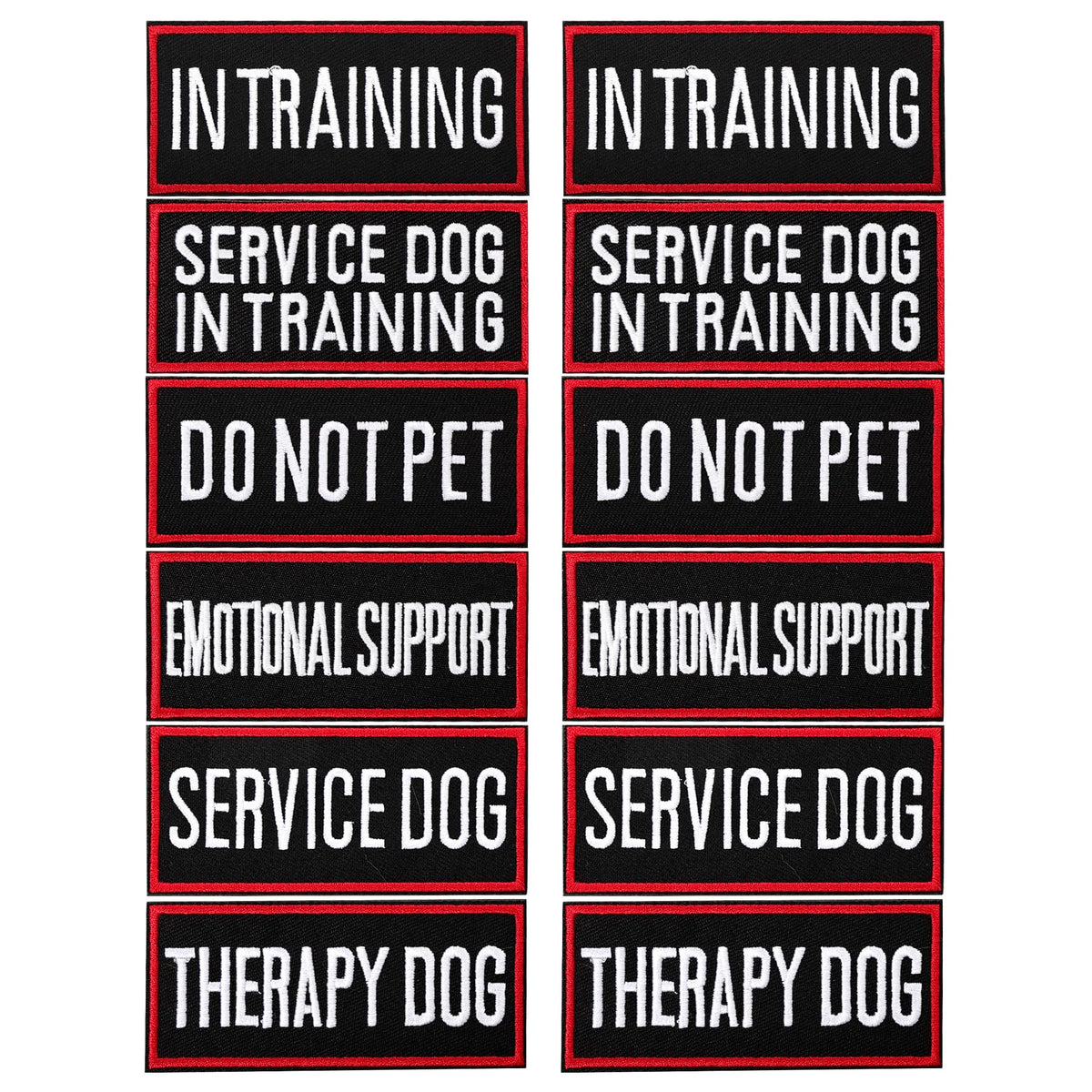 Patch service-chien Pistha pour harnais: signal clair et durable.