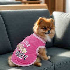 Pistha tshirt chien imprimé cœur gris, tissu doux et respirant.