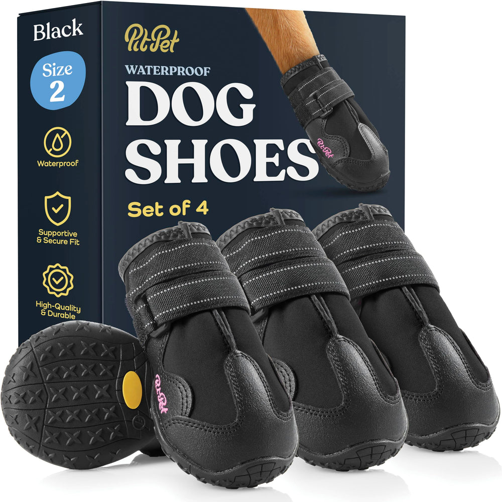 Chaussures Pitpet imperméables pour chien protègent les pattes lors des sorties.