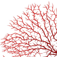 Piutouyar décor aquarium corail-eventail rouge, facile à placer dans l'eau