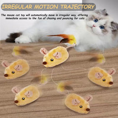 Pixibond Souris-jouet-chat rechargeable avec DEL, jeu prolongé sans piles.
