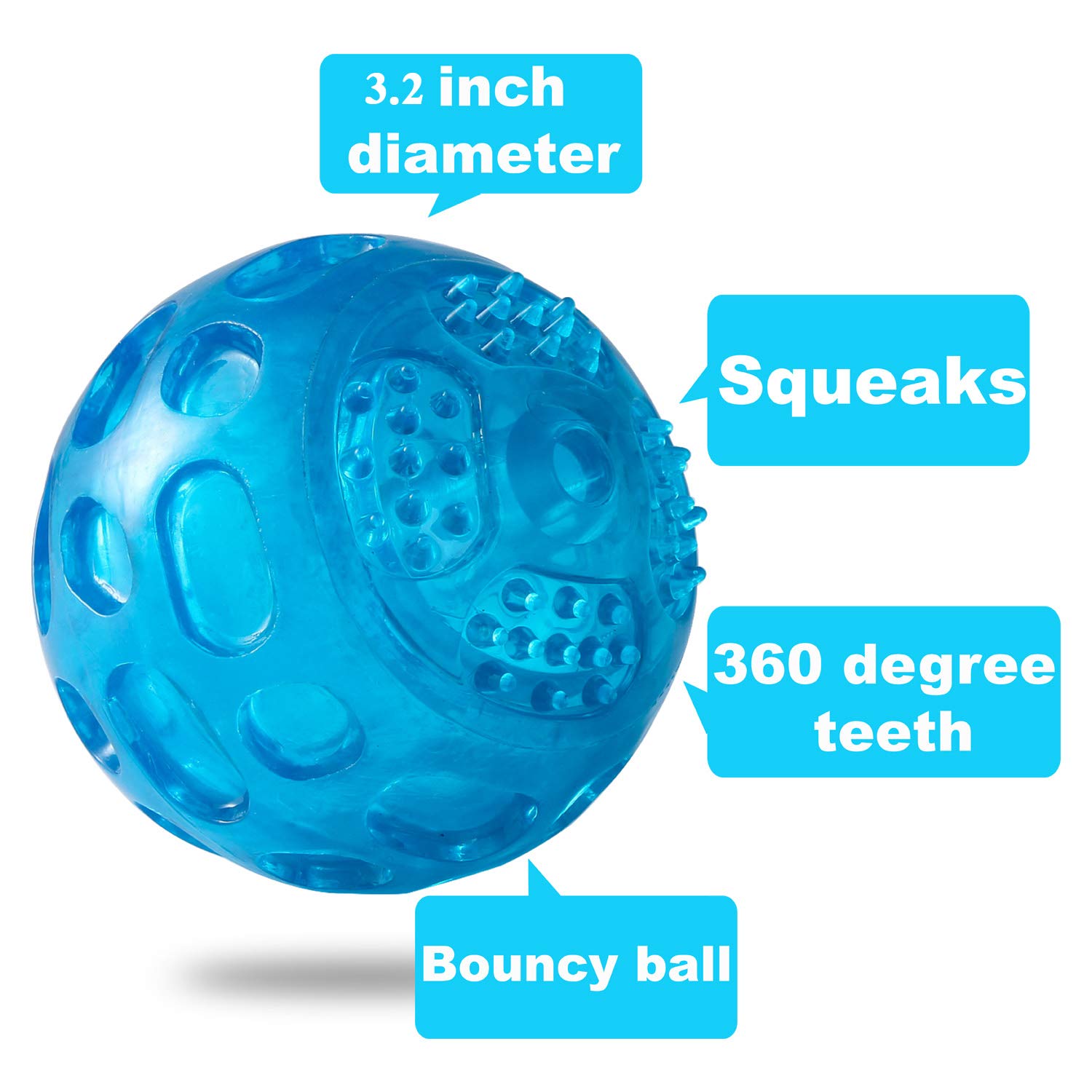 PJDH balle dentaire texturée, surface concave-convexe pour sessions prolongées.