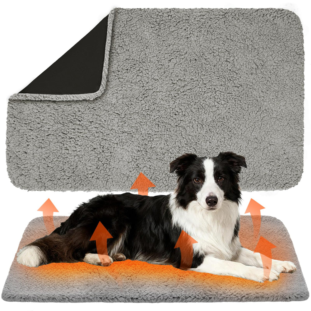 Tapis-chauffant-chien-36x24 PJT, confort chaleureux en cage.