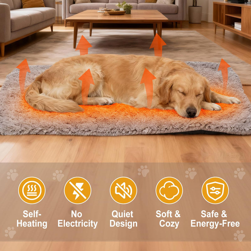Tapis-chauffant-chien-36x24 PJT, usage intérieur et extérieur sans électricité.